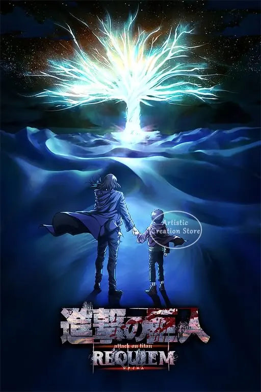 Attack on Titan  Canvas Art Poster  Anime Wall Decor for Bedroom Game Room