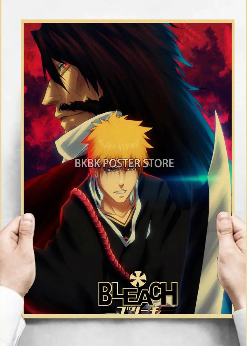 Japanese Anime Bleach ThousandYear Blood War Wall Art Poster  Coffee Boy Bedroom Decor Home Gift Prints Store Art Painting Wall