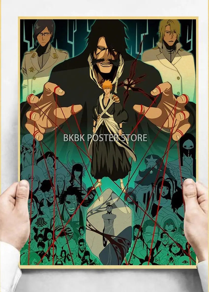 Japanese Anime Bleach ThousandYear Blood War Wall Art Poster  Coffee Boy Bedroom Decor Home Gift Prints Store Art Painting Wall