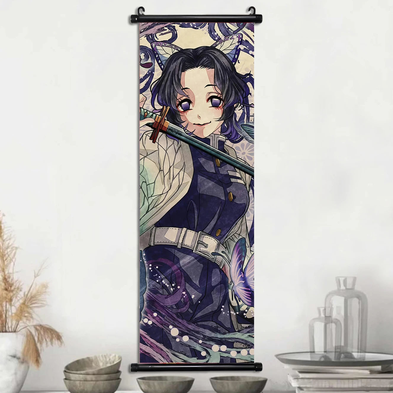 Demon Slayer Wallpaper Comic Poster Wall Artwork Print Anime Hanging Scroll Hashira Home Decoration Art Canvas Painting Kid Gift