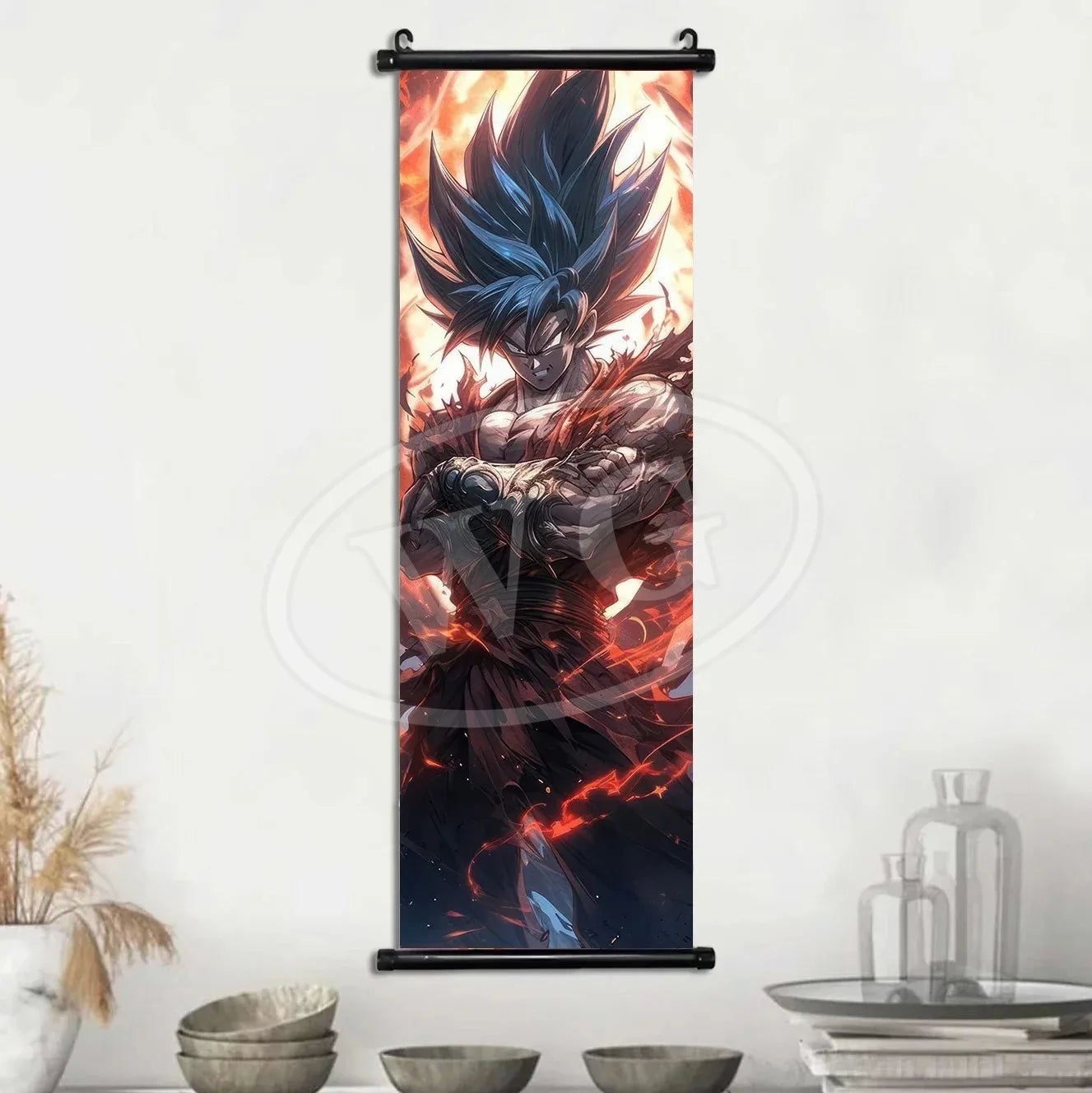 Dragon Ball Anime Poster Sun Wukong Home Decoration Kakarote Buo Wall Hanging Art Badok Scroll Painting Picture Saiya Wallpaper