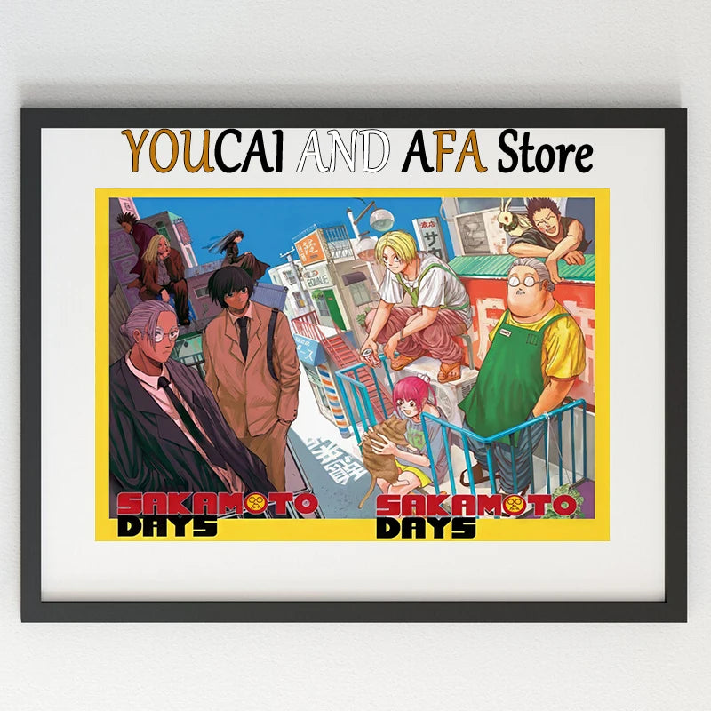 Sakamoto Days New Manga Anime Poster Canvas Painting Gaming Room Home Aesthetic Decor Sakamoto Days Anime Poster Manga Wall Art