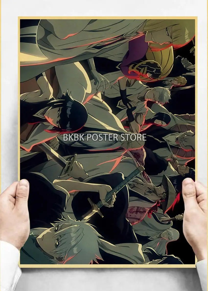 Japanese Anime Bleach ThousandYear Blood War Wall Art Poster  Coffee Boy Bedroom Decor Home Gift Prints Store Art Painting Wall