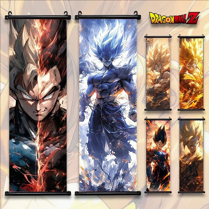 Dragon Ball Anime Poster Sun Wukong Home Decoration Kakarote Buo Wall Hanging Art Badok Scroll Painting Picture Saiya Wallpaper
