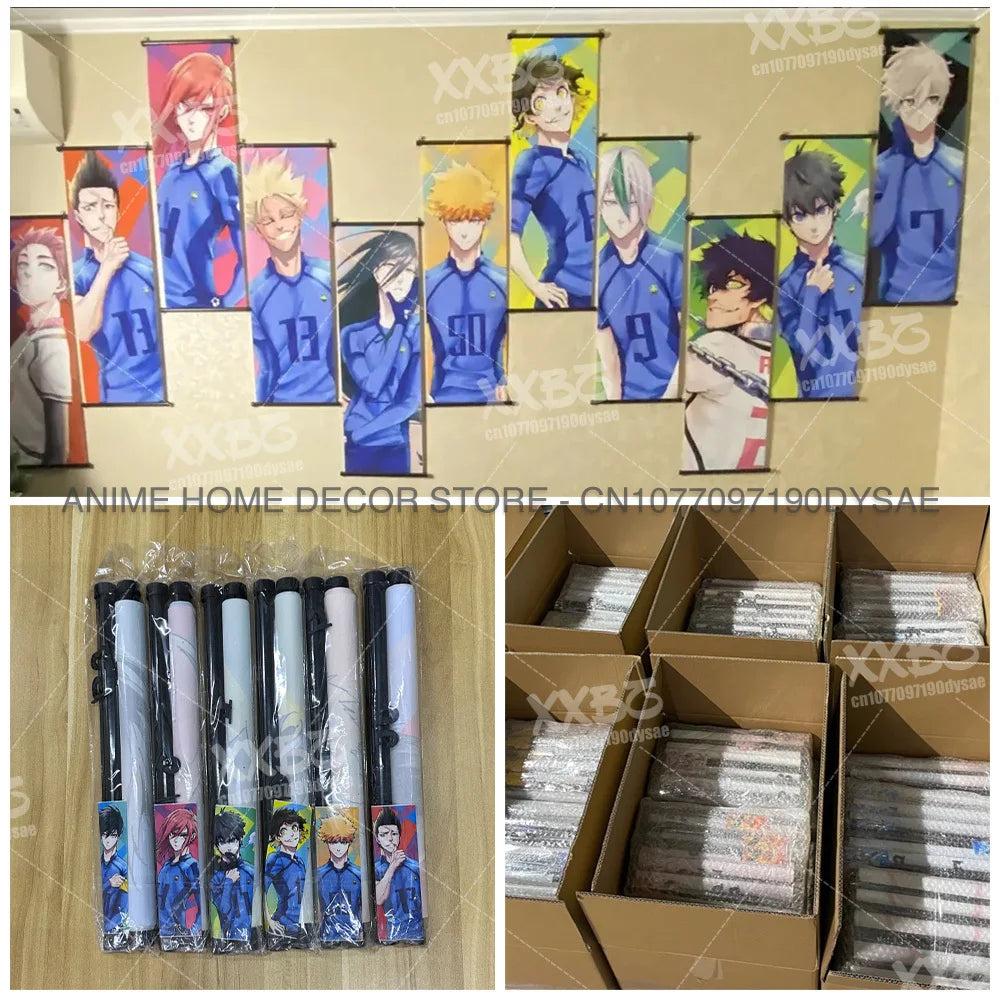 One Piece Posters Monkey D. Luffy Scrolls Pictures Vinsmoke Sanji Roronoa Anime Home Decor Zoro Hanging Painting Wall Art Shanks