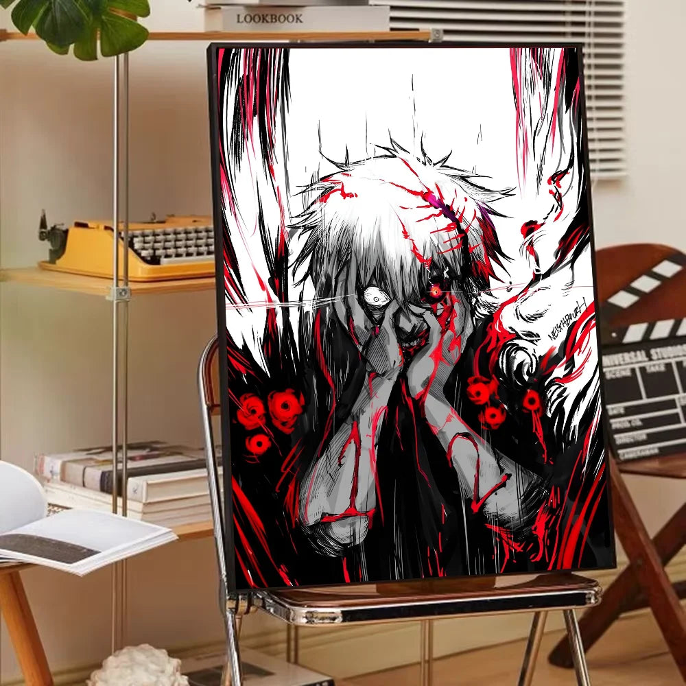 Anime Tokyo Ghoul Poster Poster Paper Print Home Living Room Bedroom Entrance Bar Cafe Art Painting Decoration