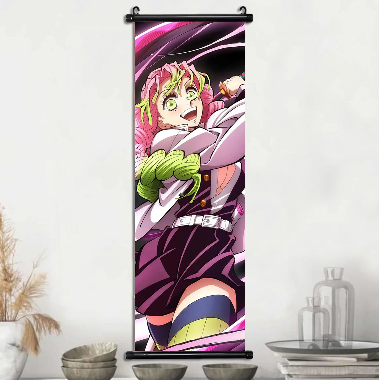 Demon Slayer Wallpaper Comic Poster Wall Artwork Print Anime Hanging Scroll Hashira Home Decoration Art Canvas Painting Kid Gift