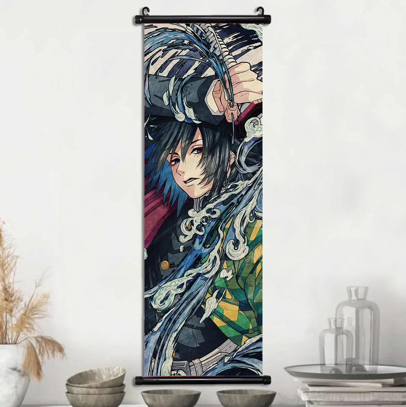 Demon Slayer Wallpaper Comic Poster Wall Artwork Print Anime Hanging Scroll Hashira Home Decoration Art Canvas Painting Kid Gift
