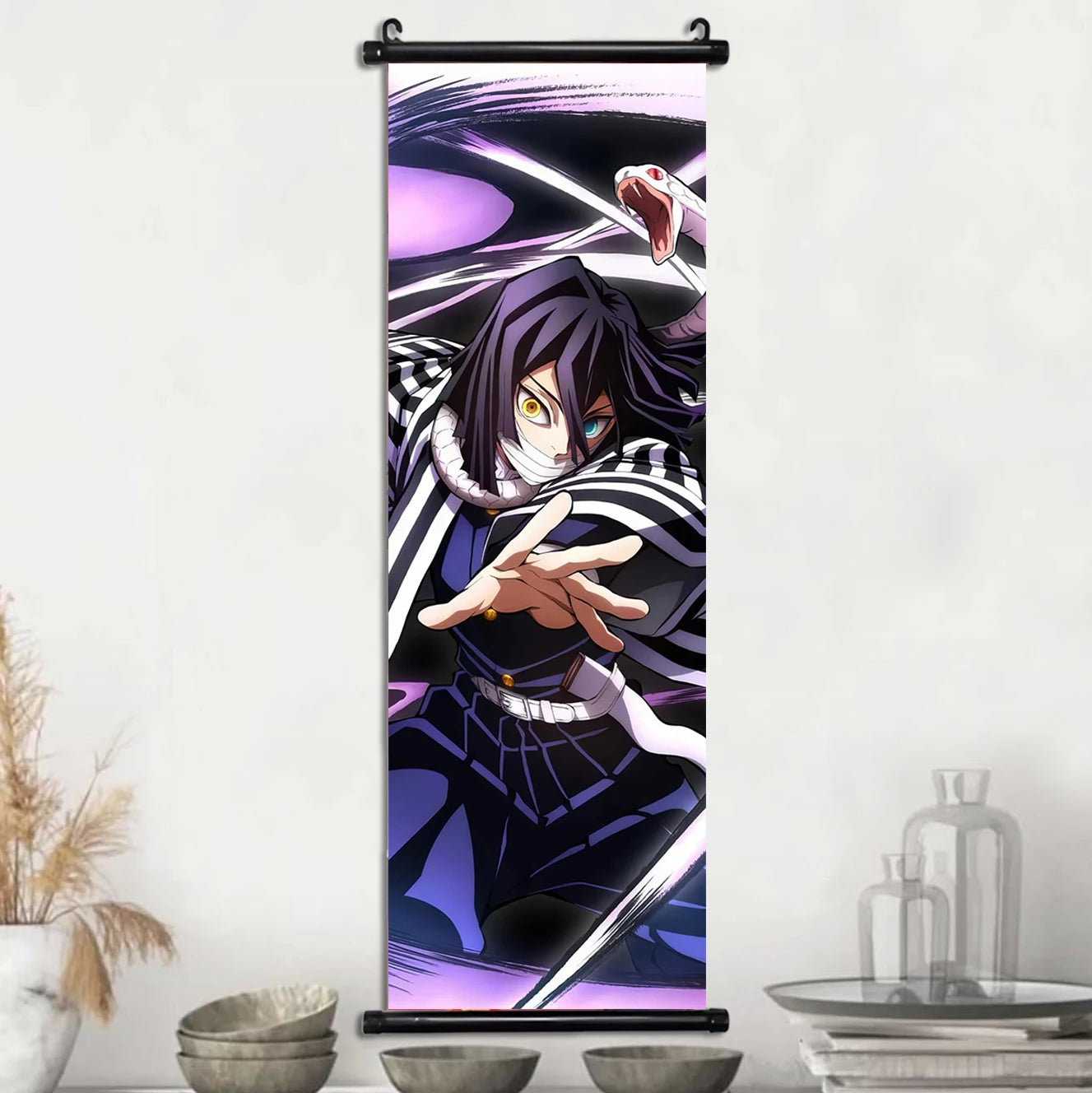 Demon Slayer Wallpaper Comic Poster Wall Artwork Print Anime Hanging Scroll Hashira Home Decoration Art Canvas Painting Kid Gift