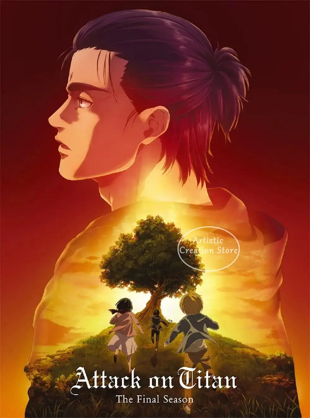 Attack on Titan  Canvas Art Poster  Anime Wall Decor for Bedroom Game Room