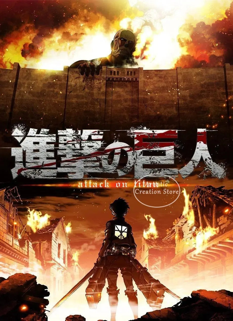 Attack on Titan  Canvas Art Poster  Anime Wall Decor for Bedroom Game Room