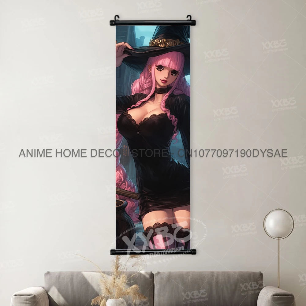 One Piece Posters Monkey D. Luffy Scrolls Pictures Vinsmoke Sanji Roronoa Anime Home Decor Zoro Hanging Painting Wall Art Shanks