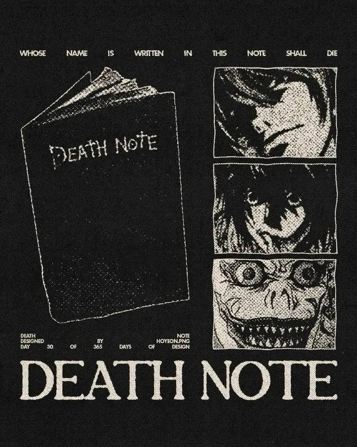 Japaese Anime DEATH NOTE Poster For Living Room Bedroom Home Decor Yagami Raito Canvas Painting Classic Japan Comics Wall Art
