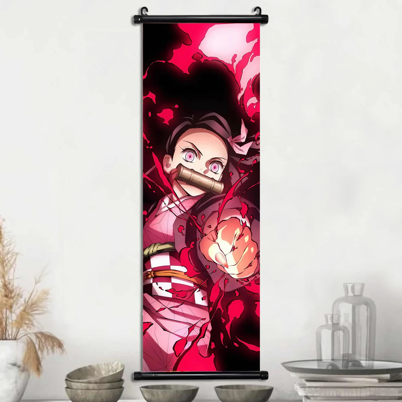 Demon Slayer Wallpaper Comic Poster Wall Artwork Print Anime Hanging Scroll Hashira Home Decoration Art Canvas Painting Kid Gift