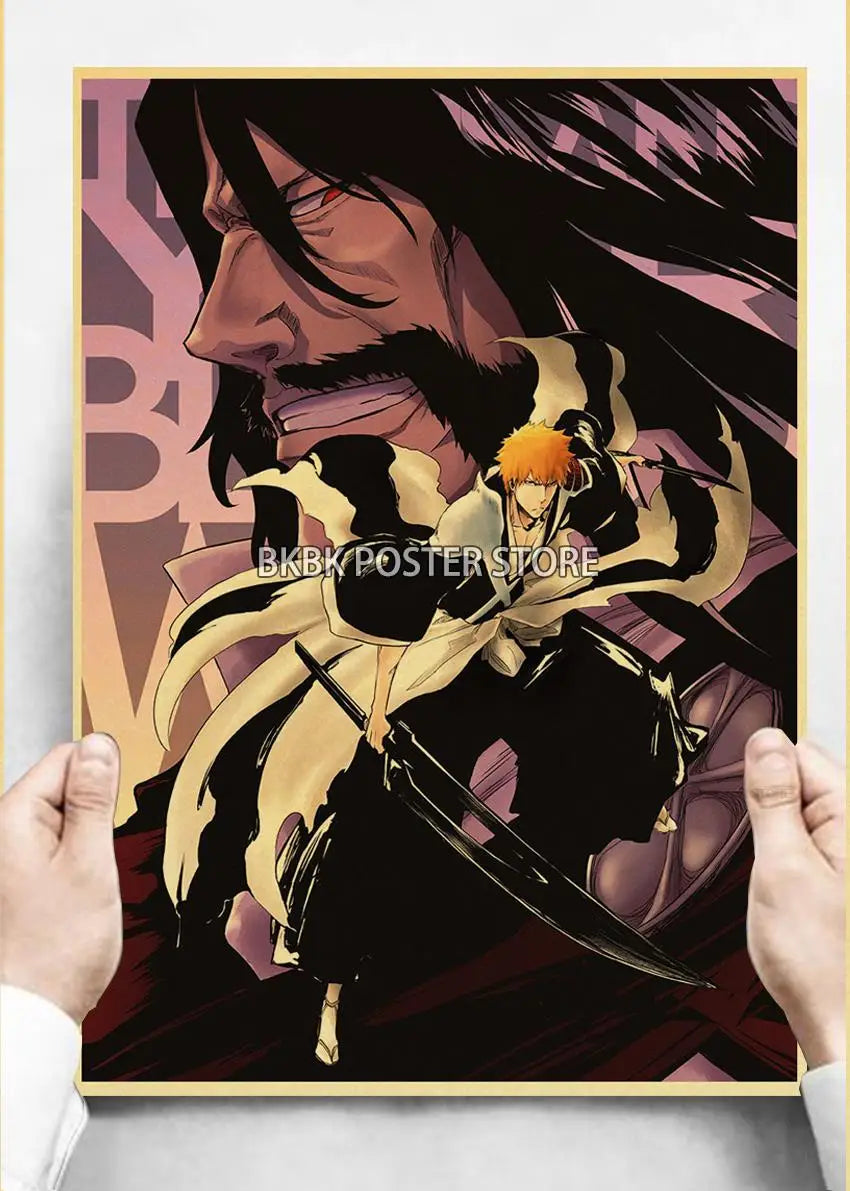 Japanese Anime Bleach ThousandYear Blood War Wall Art Poster  Coffee Boy Bedroom Decor Home Gift Prints Store Art Painting Wall
