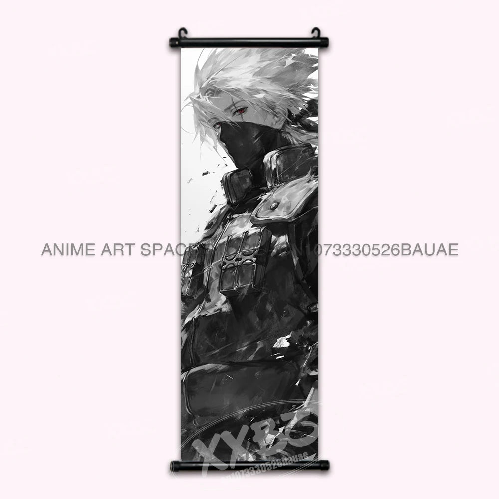 Anime Naruto Hanging Painting Hatake Kakashi Wall Art Scrolls Picture Uchiha Sasuke Home Decor Canvas Poster Haruno Sakura Mural