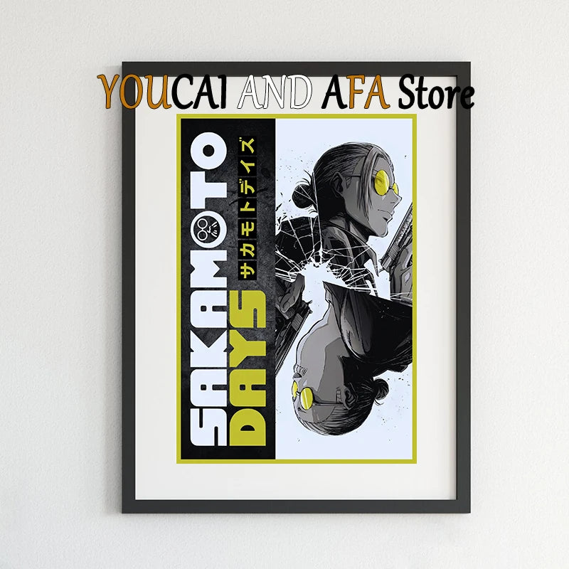 Sakamoto Days New Manga Anime Poster Canvas Painting Gaming Room Home Aesthetic Decor Sakamoto Days Anime Poster Manga Wall Art