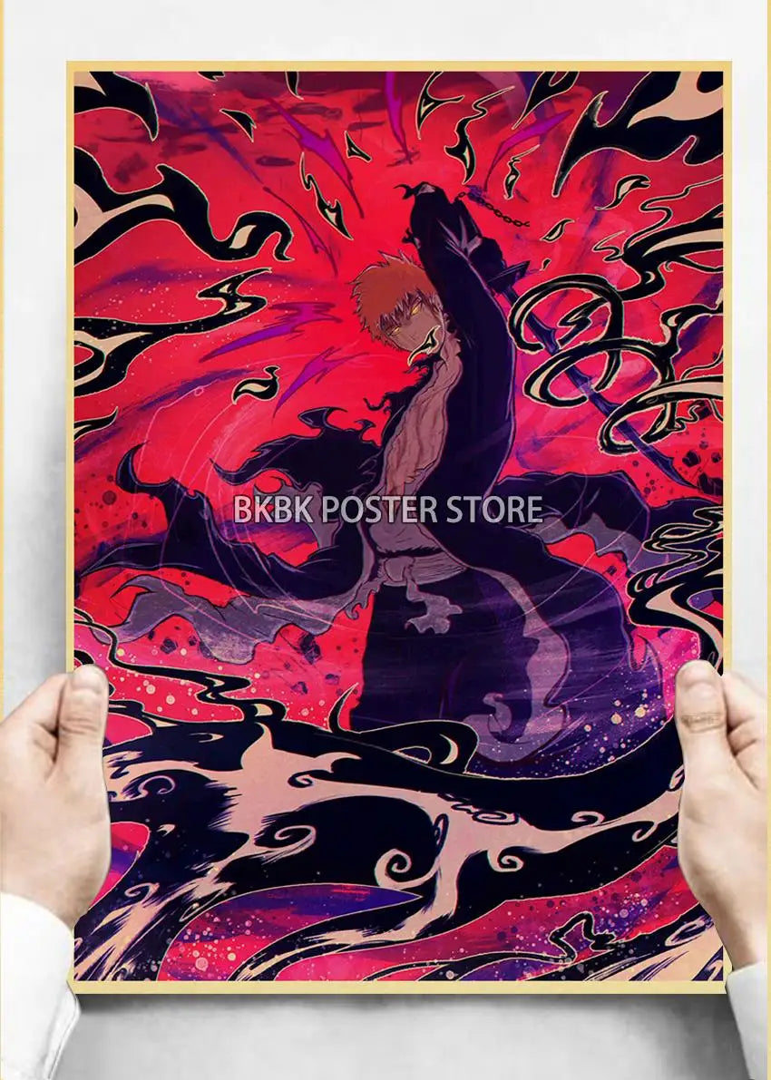 Japanese Anime Bleach ThousandYear Blood War Wall Art Poster  Coffee Boy Bedroom Decor Home Gift Prints Store Art Painting Wall