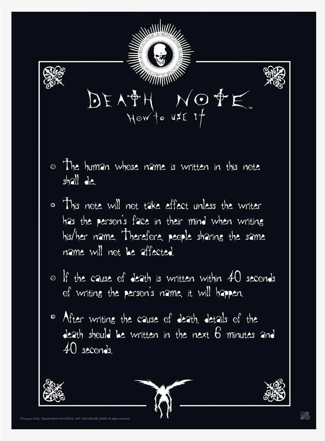 Japaese Anime DEATH NOTE Poster For Living Room Bedroom Home Decor Yagami Raito Canvas Painting Classic Japan Comics Wall Art