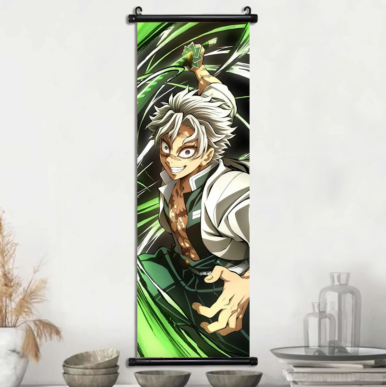 Demon Slayer Wallpaper Comic Poster Wall Artwork Print Anime Hanging Scroll Hashira Home Decoration Art Canvas Painting Kid Gift