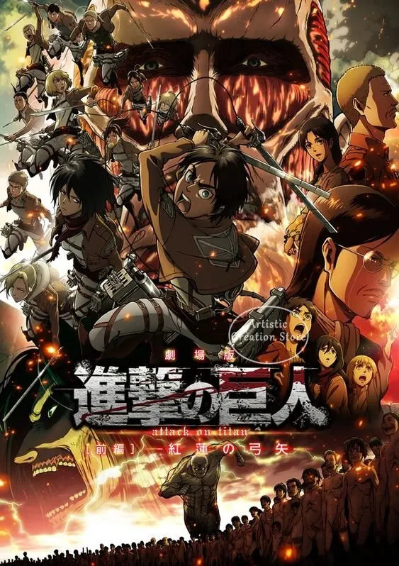 Attack on Titan  Canvas Art Poster  Anime Wall Decor for Bedroom Game Room