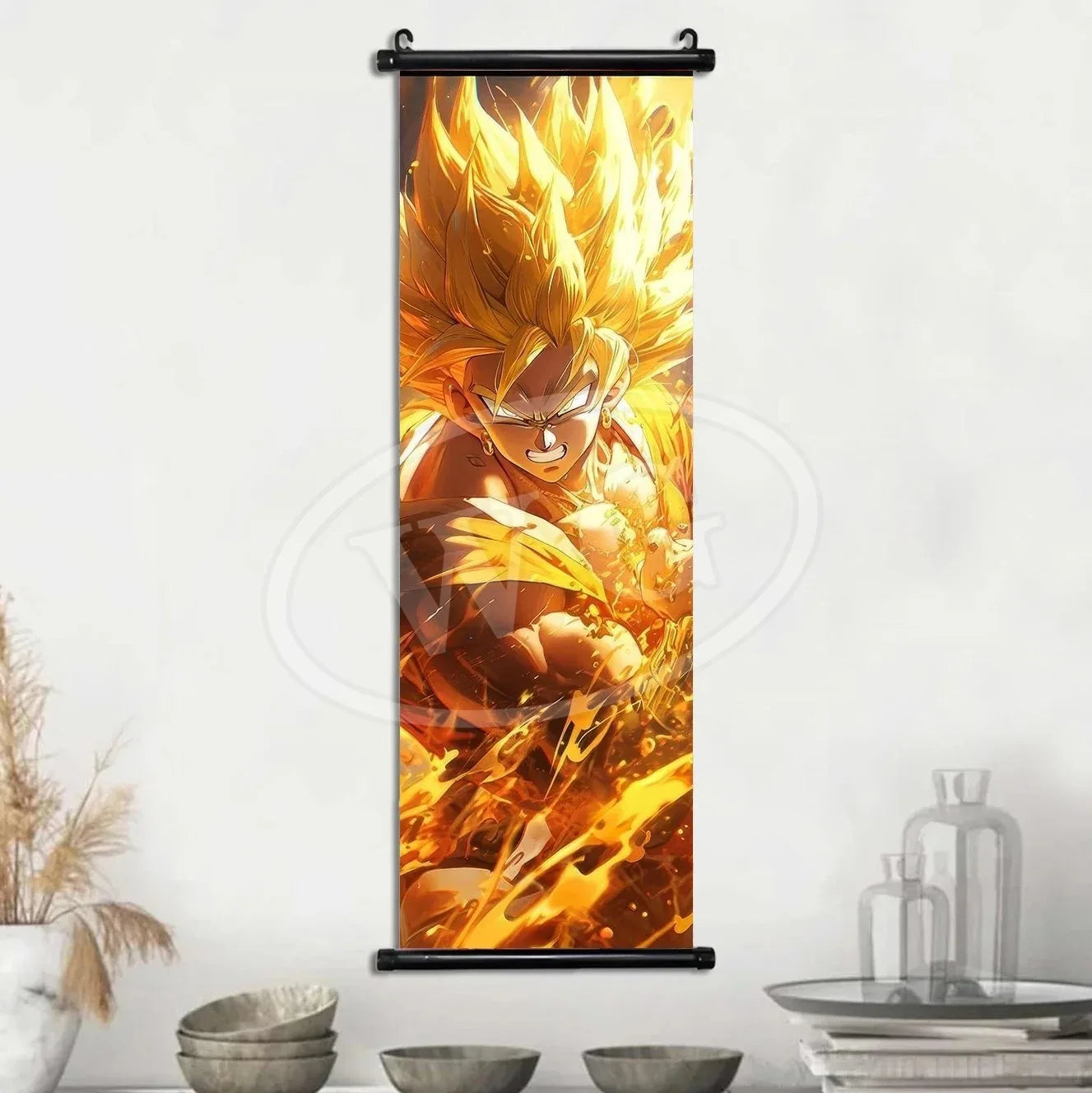 Dragon Ball Anime Poster Sun Wukong Home Decoration Kakarote Buo Wall Hanging Art Badok Scroll Painting Picture Saiya Wallpaper