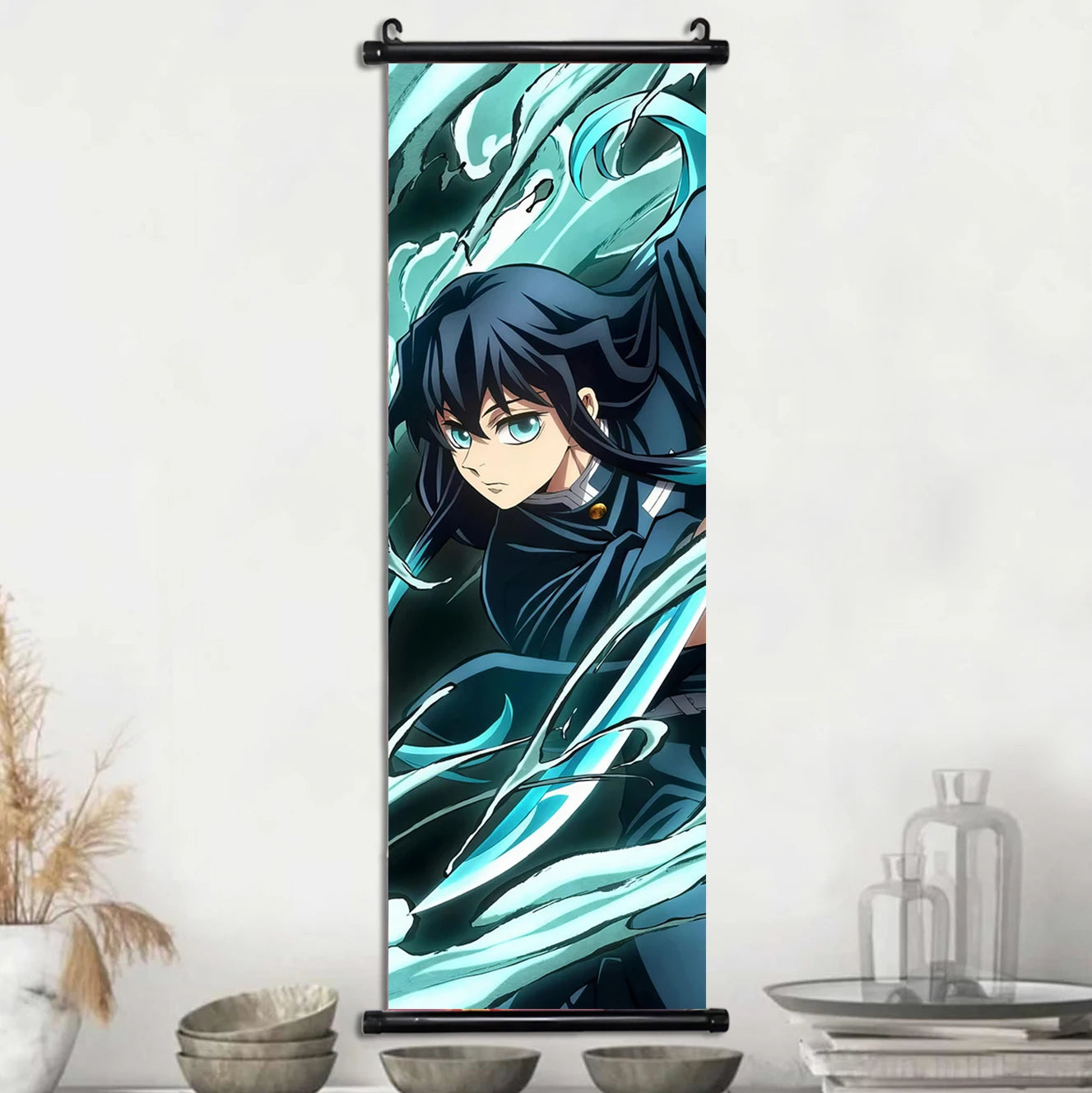 Demon Slayer Wallpaper Comic Poster Wall Artwork Print Anime Hanging Scroll Hashira Home Decoration Art Canvas Painting Kid Gift