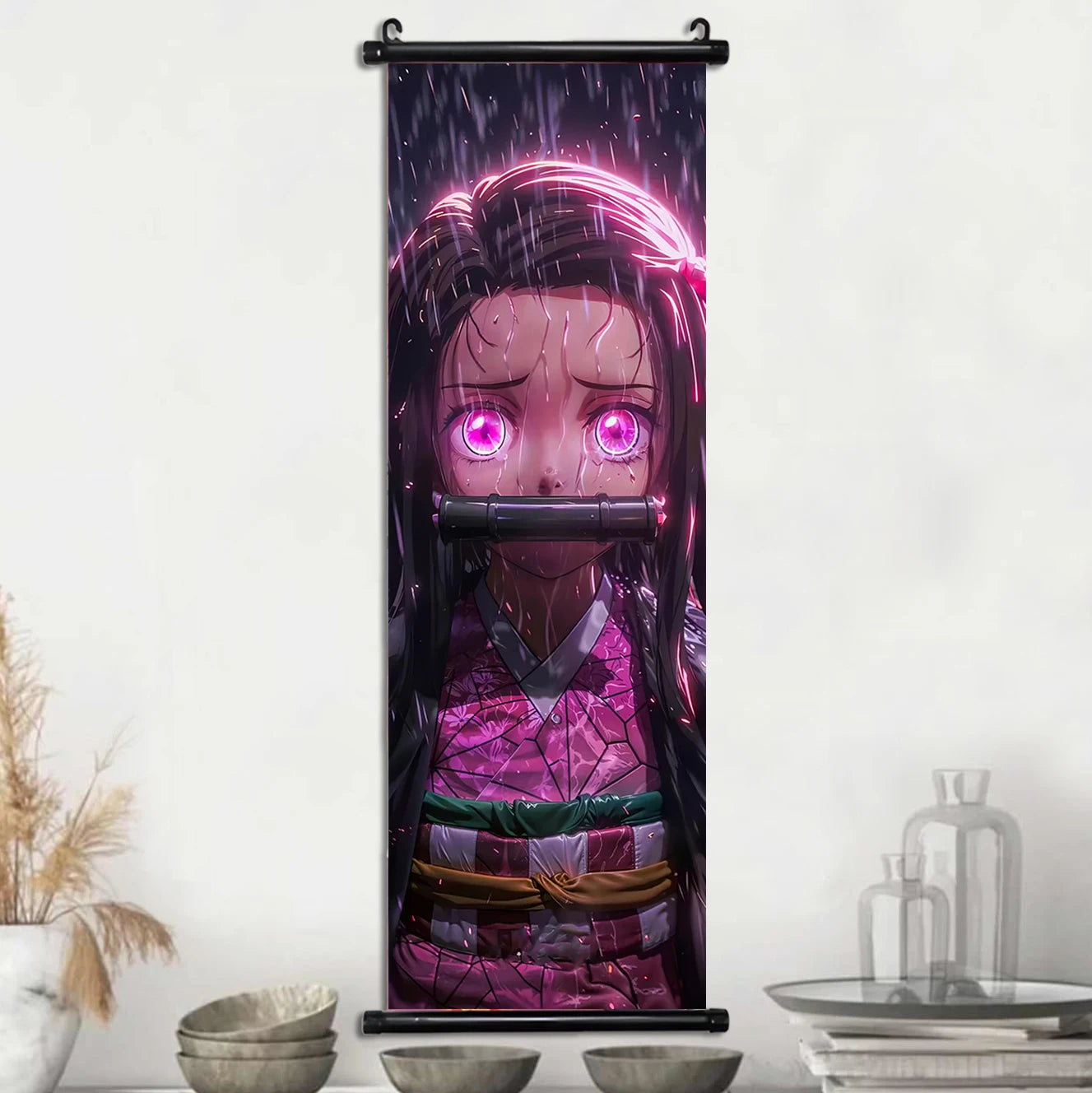 Demon Slayer Wallpaper Comic Poster Wall Artwork Print Anime Hanging Scroll Hashira Home Decoration Art Canvas Painting Kid Gift