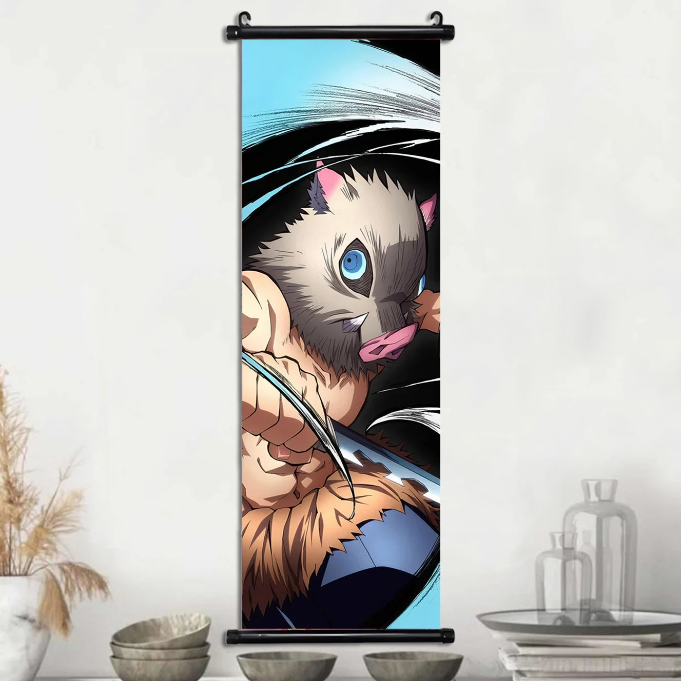 Demon Slayer Wallpaper Comic Poster Wall Artwork Print Anime Hanging Scroll Hashira Home Decoration Art Canvas Painting Kid Gift