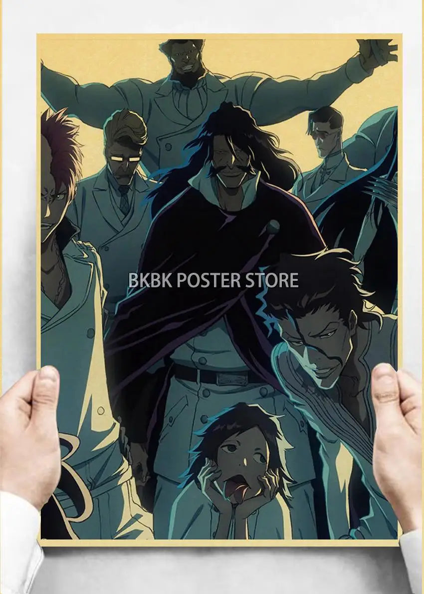 Japanese Anime Bleach ThousandYear Blood War Wall Art Poster  Coffee Boy Bedroom Decor Home Gift Prints Store Art Painting Wall