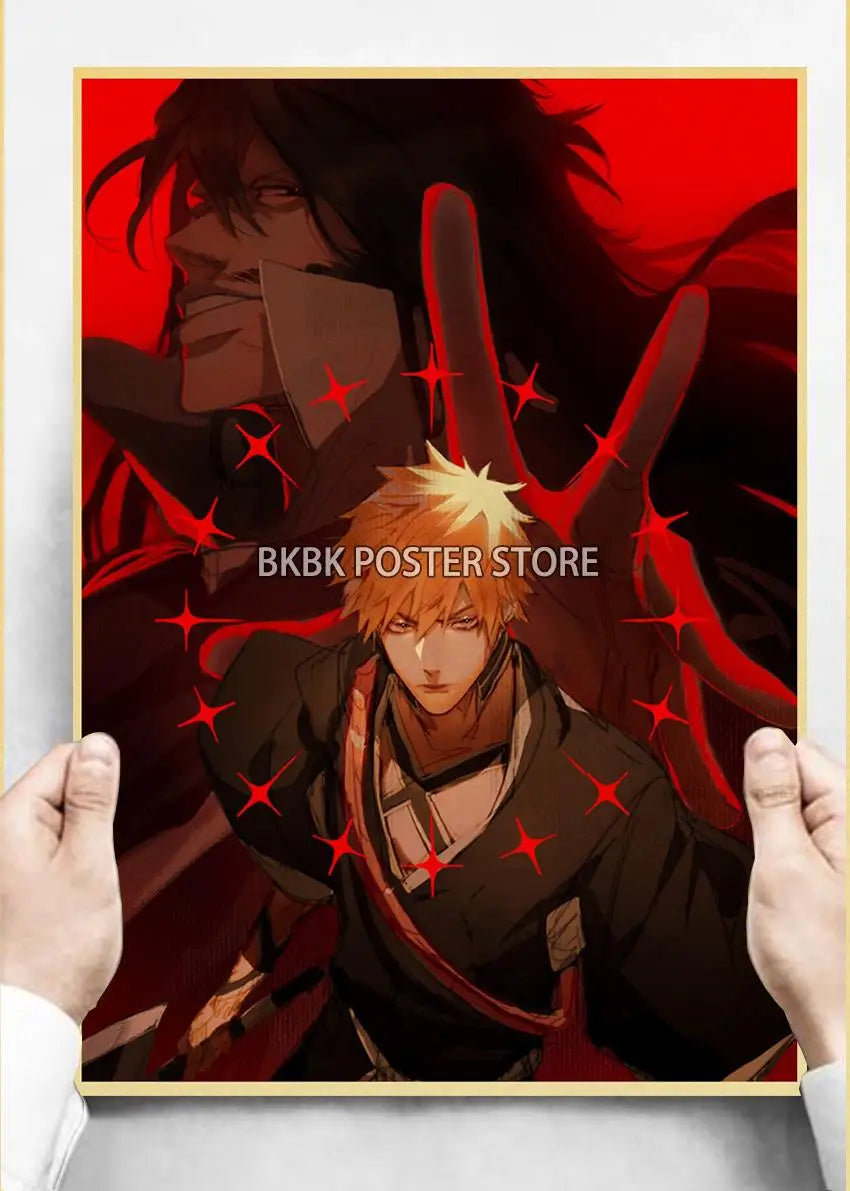 Japanese Anime Bleach ThousandYear Blood War Wall Art Poster  Coffee Boy Bedroom Decor Home Gift Prints Store Art Painting Wall