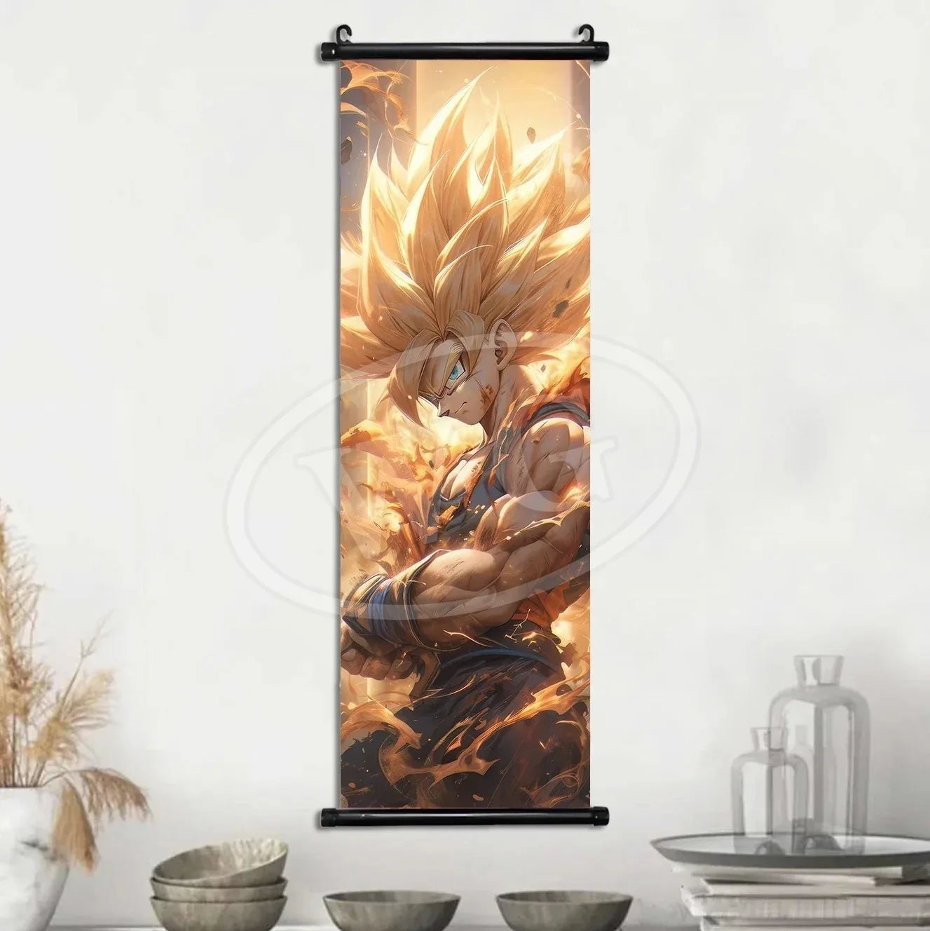 Dragon Ball Anime Poster Sun Wukong Home Decoration Kakarote Buo Wall Hanging Art Badok Scroll Painting Picture Saiya Wallpaper