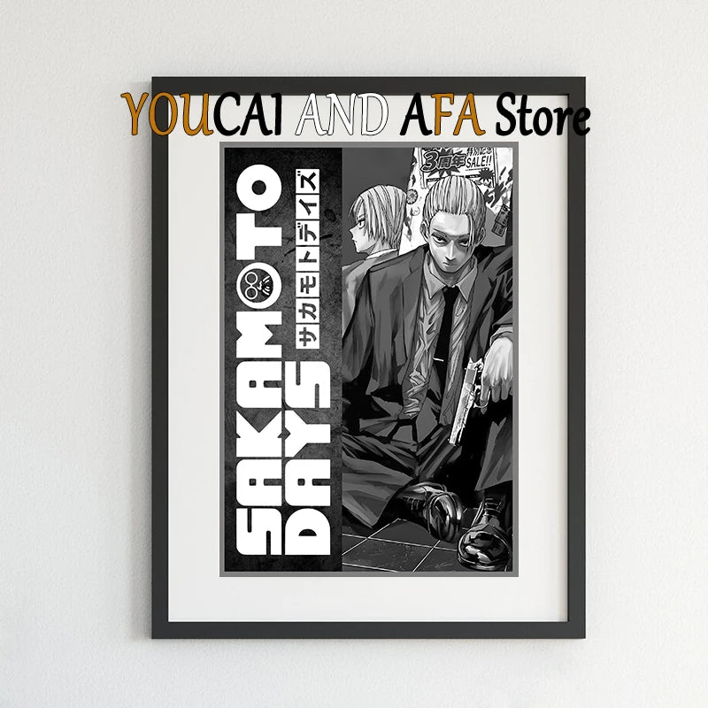 Sakamoto Days New Manga Anime Poster Canvas Painting Gaming Room Home Aesthetic Decor Sakamoto Days Anime Poster Manga Wall Art