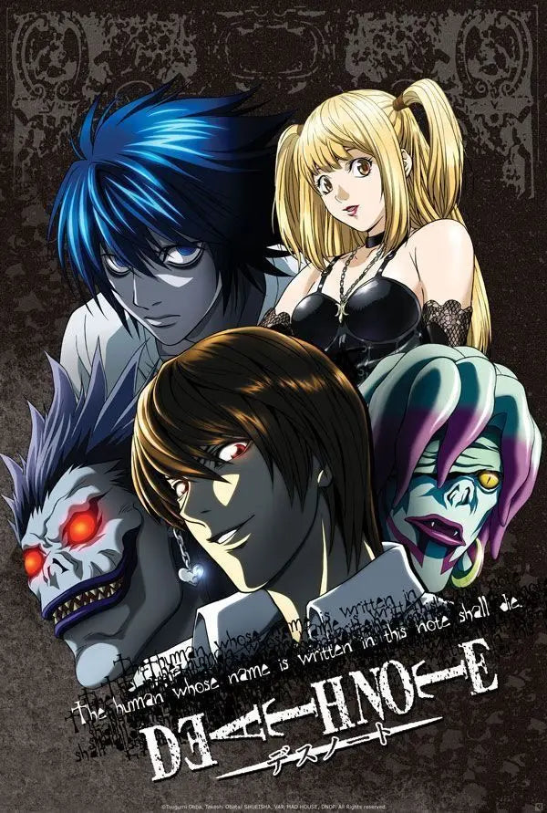 Japaese Anime DEATH NOTE Poster For Living Room Bedroom Home Decor Yagami Raito Canvas Painting Classic Japan Comics Wall Art