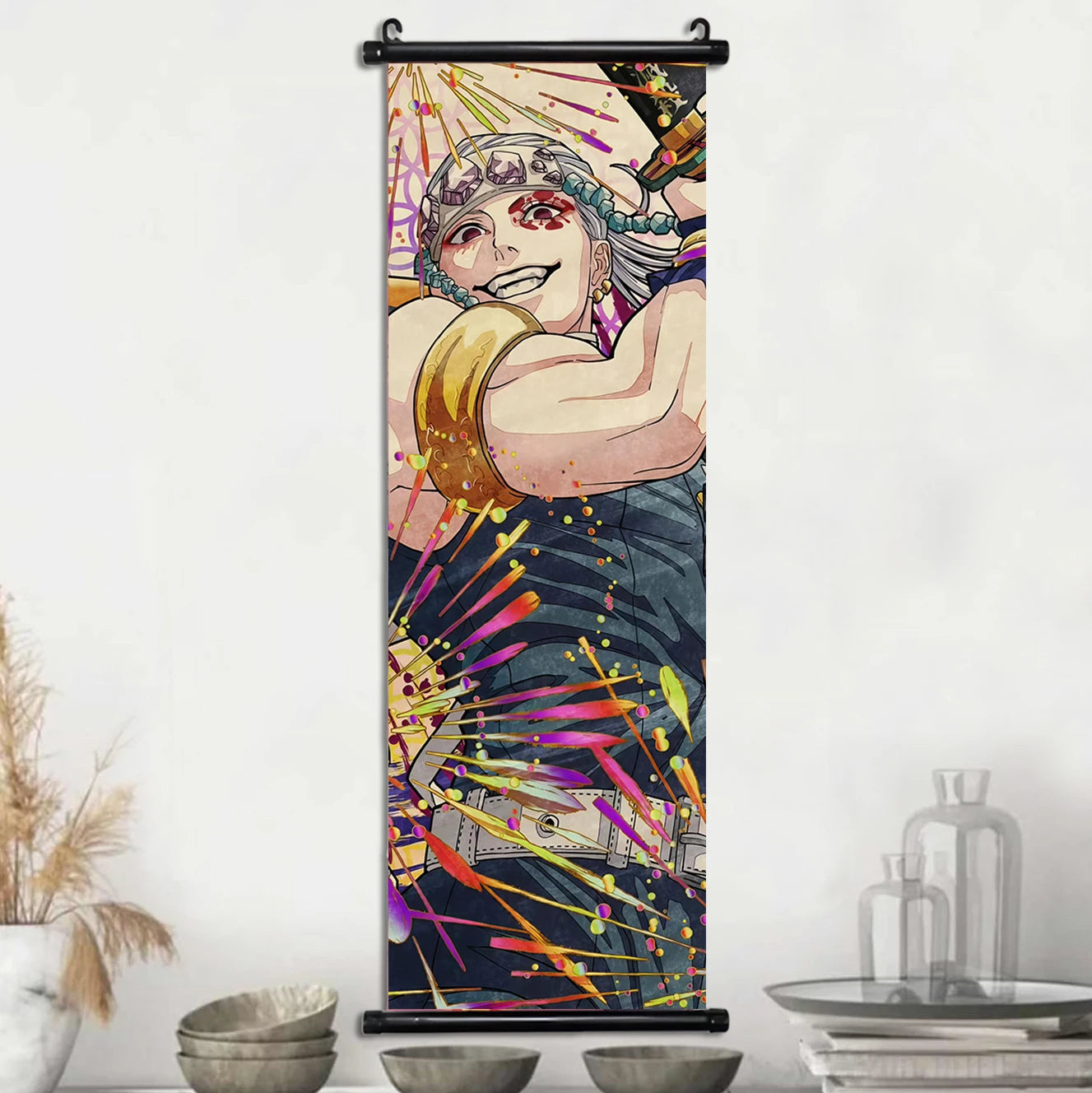 Demon Slayer Wallpaper Comic Poster Wall Artwork Print Anime Hanging Scroll Hashira Home Decoration Art Canvas Painting Kid Gift