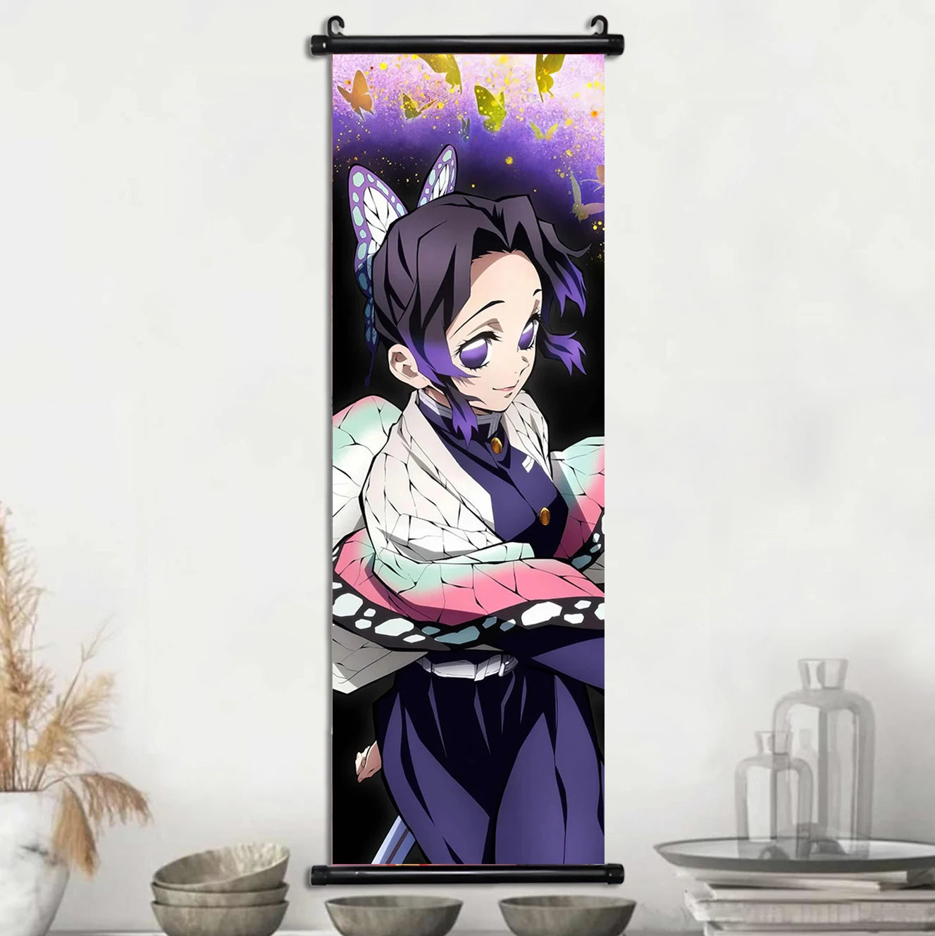 Demon Slayer Wallpaper Comic Poster Wall Artwork Print Anime Hanging Scroll Hashira Home Decoration Art Canvas Painting Kid Gift