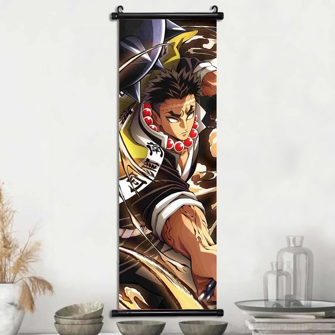Demon Slayer Wallpaper Comic Poster Wall Artwork Print Anime Hanging Scroll Hashira Home Decoration Art Canvas Painting Kid Gift