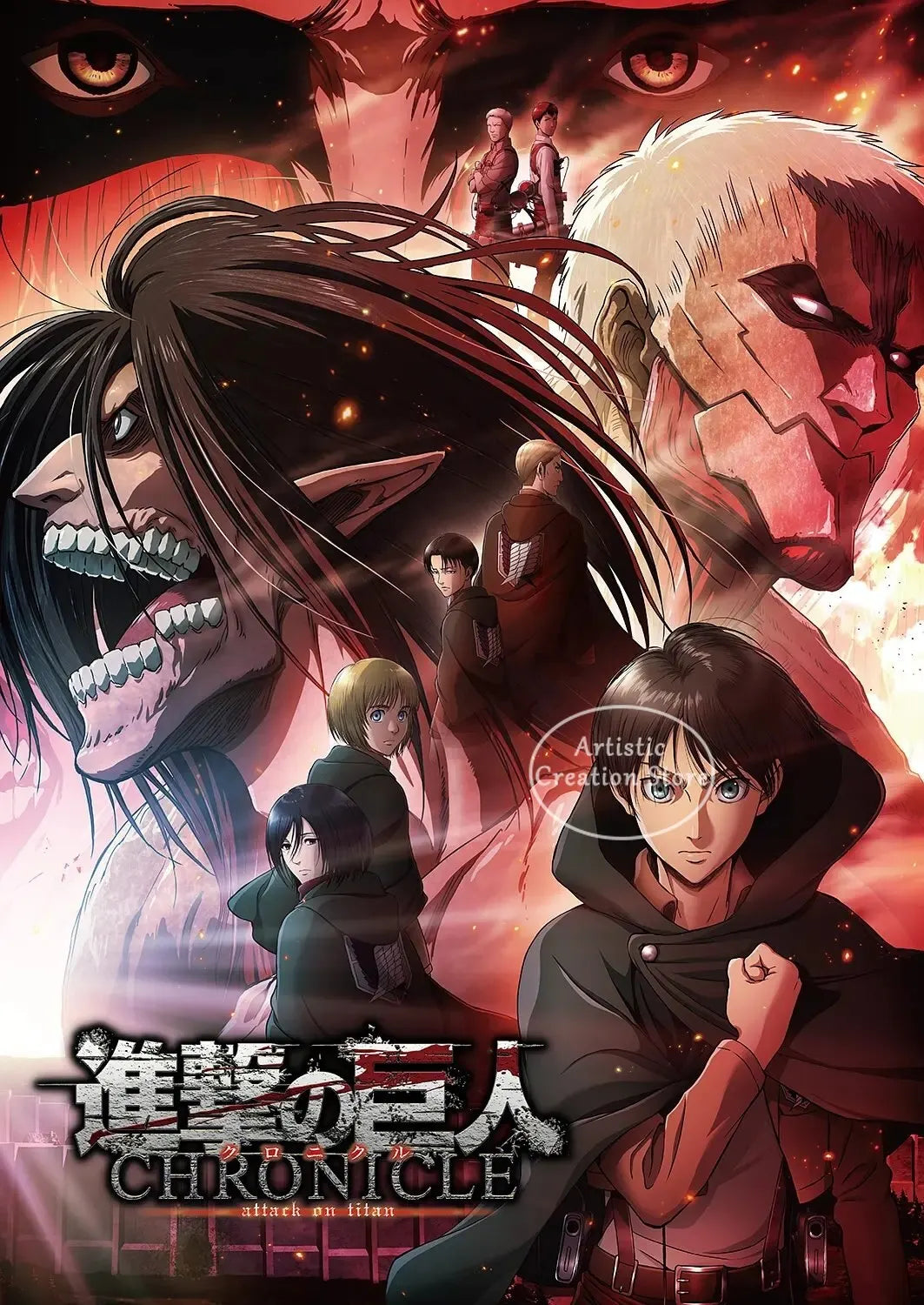 Attack on Titan  Canvas Art Poster  Anime Wall Decor for Bedroom Game Room