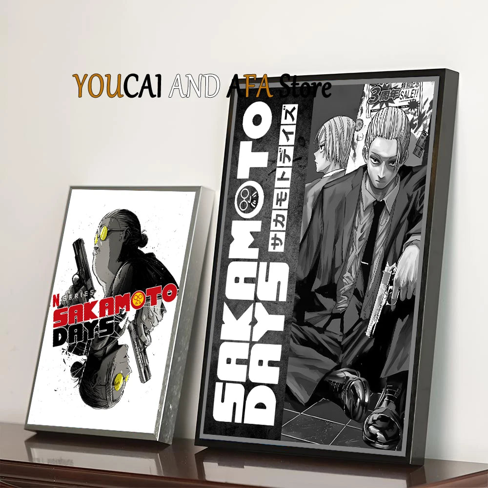 Sakamoto Days New Manga Anime Poster Canvas Painting Gaming Room Home Aesthetic Decor Sakamoto Days Anime Poster Manga Wall Art