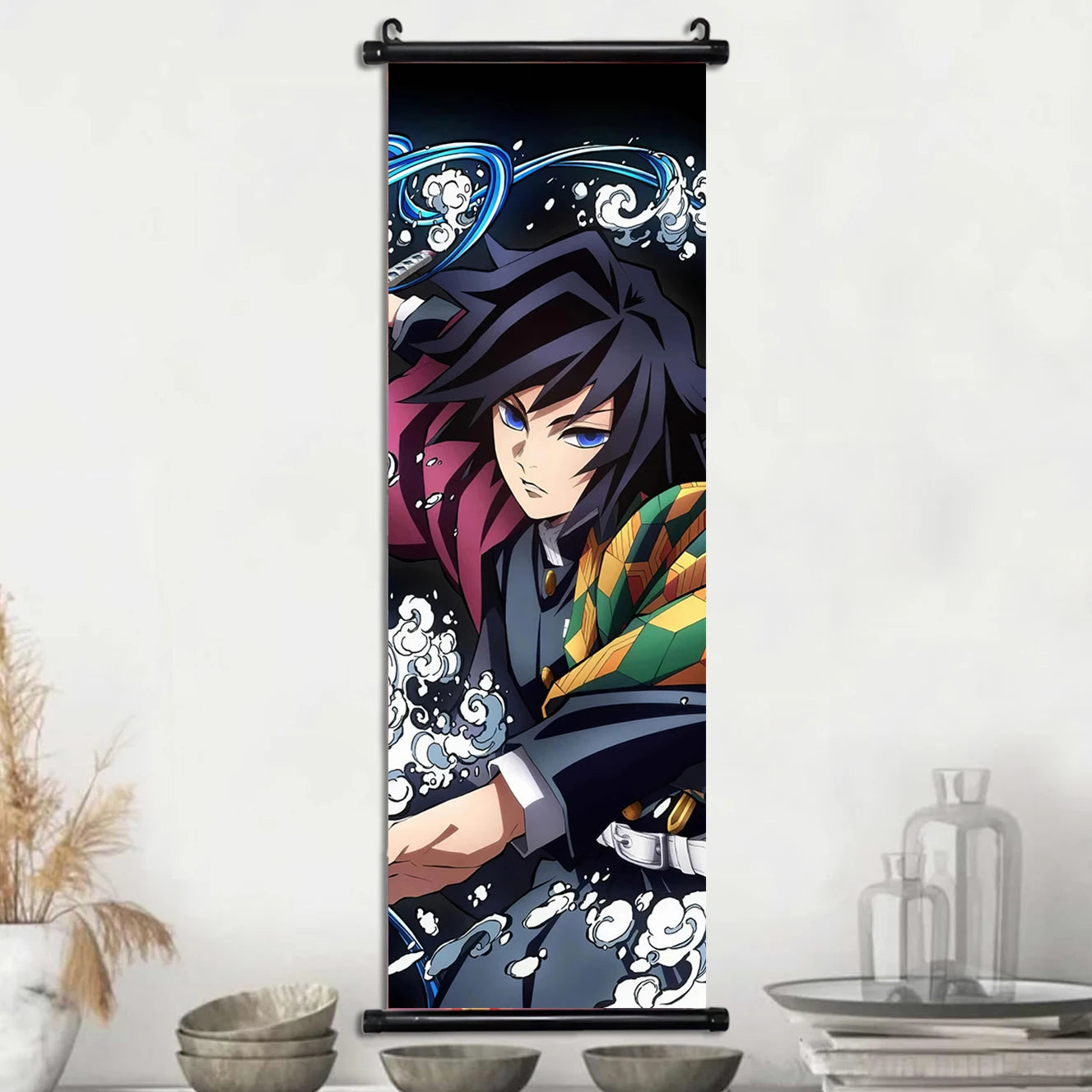 Demon Slayer Wallpaper Comic Poster Wall Artwork Print Anime Hanging Scroll Hashira Home Decoration Art Canvas Painting Kid Gift