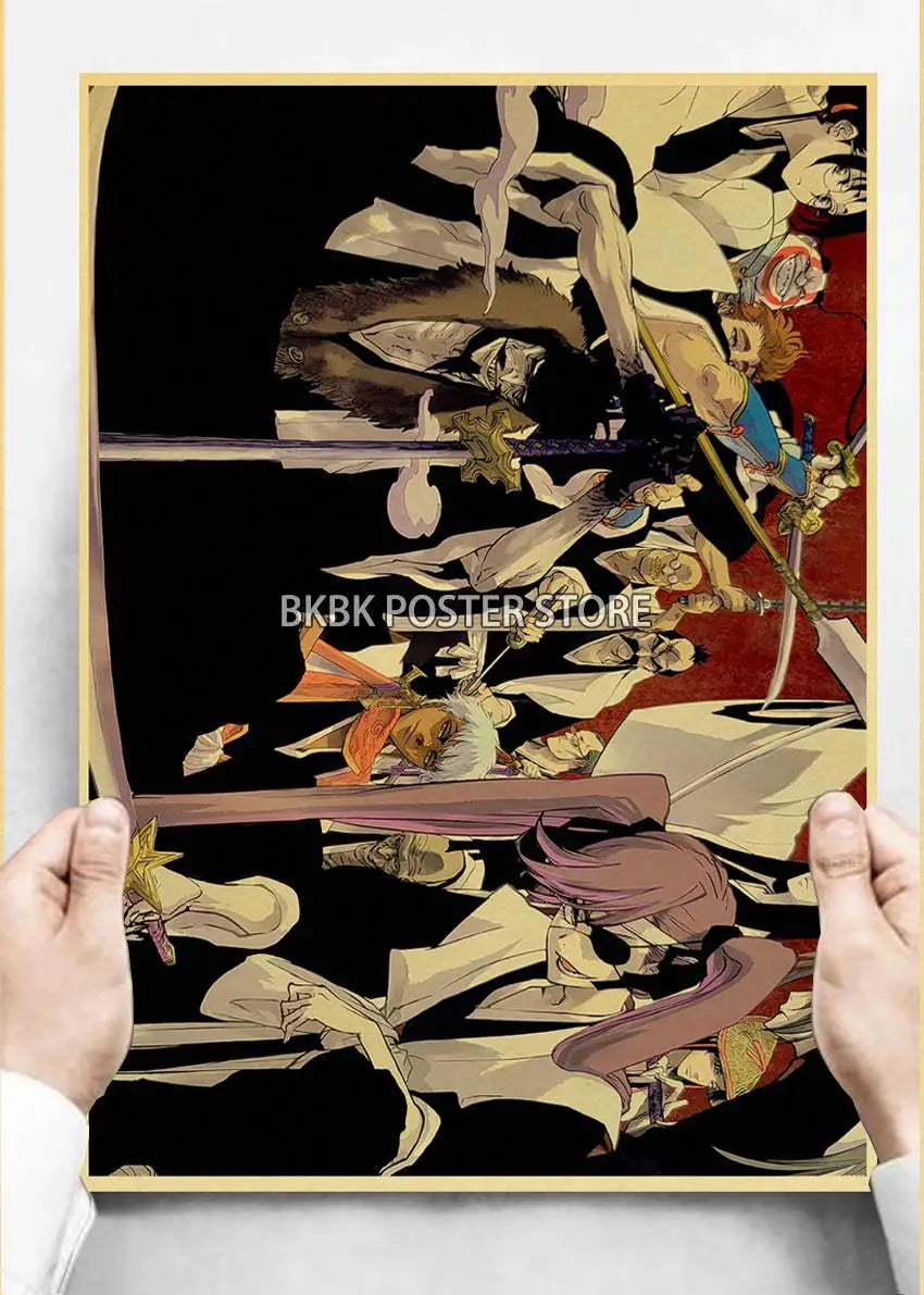 Japanese Anime Bleach ThousandYear Blood War Wall Art Poster  Coffee Boy Bedroom Decor Home Gift Prints Store Art Painting Wall