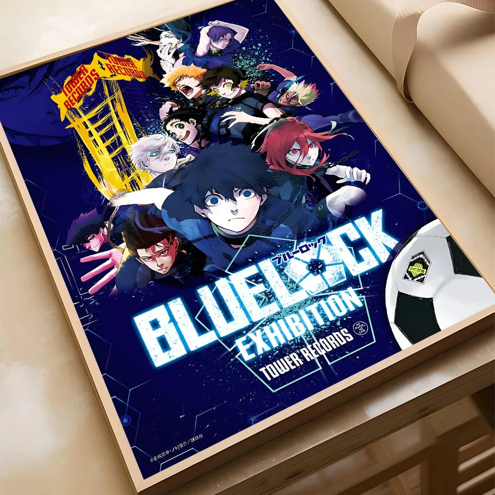 Anime Blue Lock Poster Poster Paper Print Home Living Room Bedroom Entrance Bar Cafe Art Painting Decoration