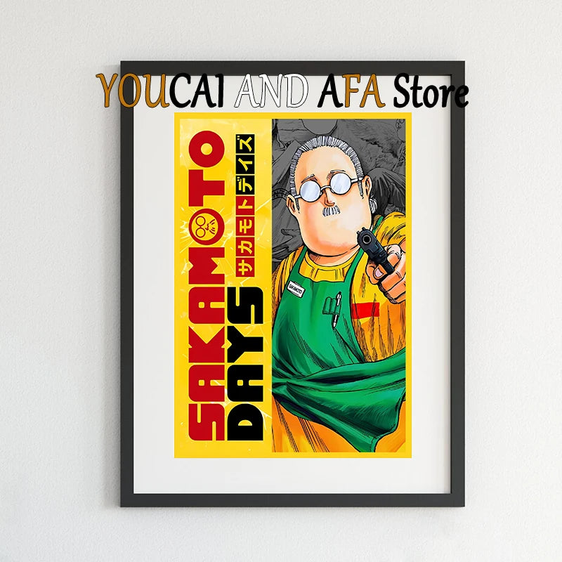 Sakamoto Days New Manga Anime Poster Canvas Painting Gaming Room Home Aesthetic Decor Sakamoto Days Anime Poster Manga Wall Art