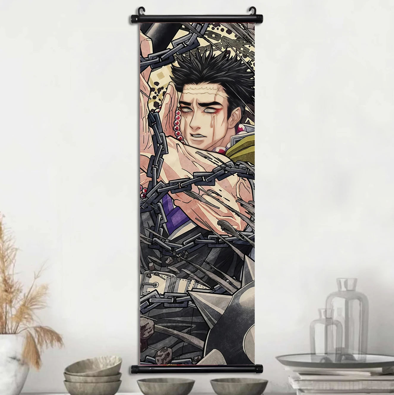 Demon Slayer Wallpaper Comic Poster Wall Artwork Print Anime Hanging Scroll Hashira Home Decoration Art Canvas Painting Kid Gift