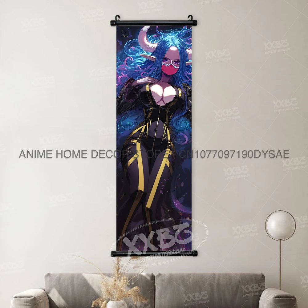 One Piece Posters Monkey D. Luffy Scrolls Pictures Vinsmoke Sanji Roronoa Anime Home Decor Zoro Hanging Painting Wall Art Shanks