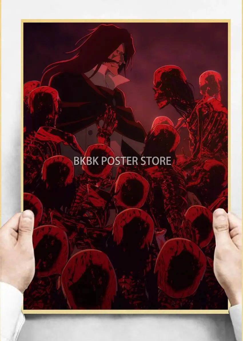 Japanese Anime Bleach ThousandYear Blood War Wall Art Poster  Coffee Boy Bedroom Decor Home Gift Prints Store Art Painting Wall