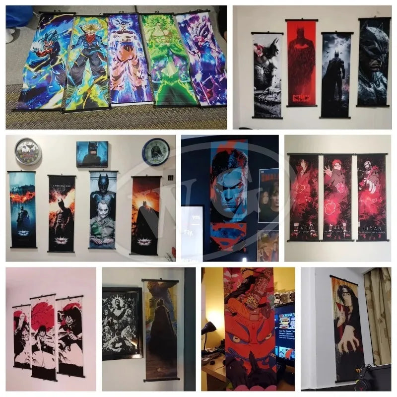 Dragon Ball Anime Poster Sun Wukong Home Decoration Kakarote Buo Wall Hanging Art Badok Scroll Painting Picture Saiya Wallpaper