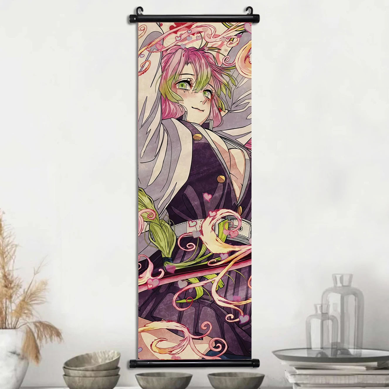 Demon Slayer Wallpaper Comic Poster Wall Artwork Print Anime Hanging Scroll Hashira Home Decoration Art Canvas Painting Kid Gift