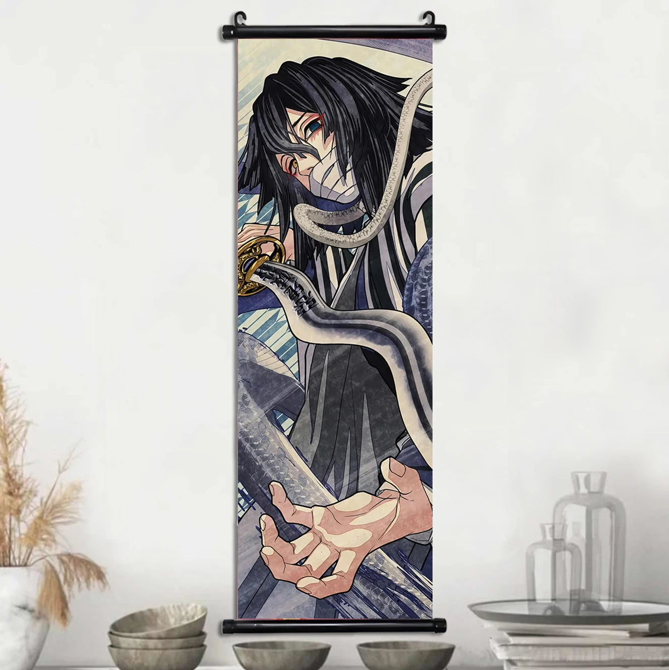 Demon Slayer Wallpaper Comic Poster Wall Artwork Print Anime Hanging Scroll Hashira Home Decoration Art Canvas Painting Kid Gift