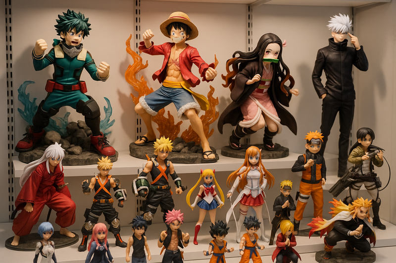 anime figures and statues
